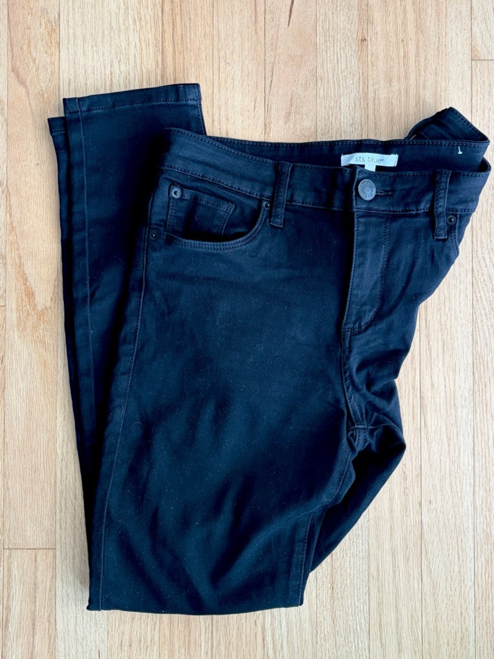 sts blue Black Slim Stretch Jeans